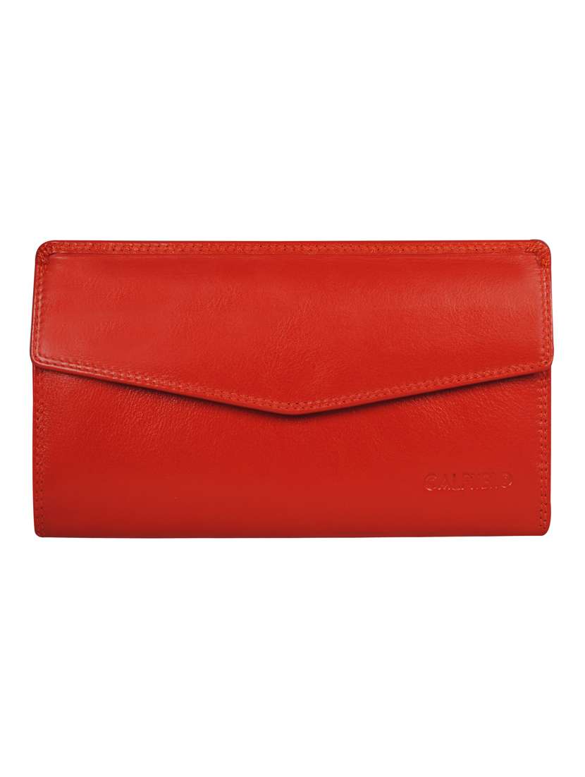 red leather wallet
