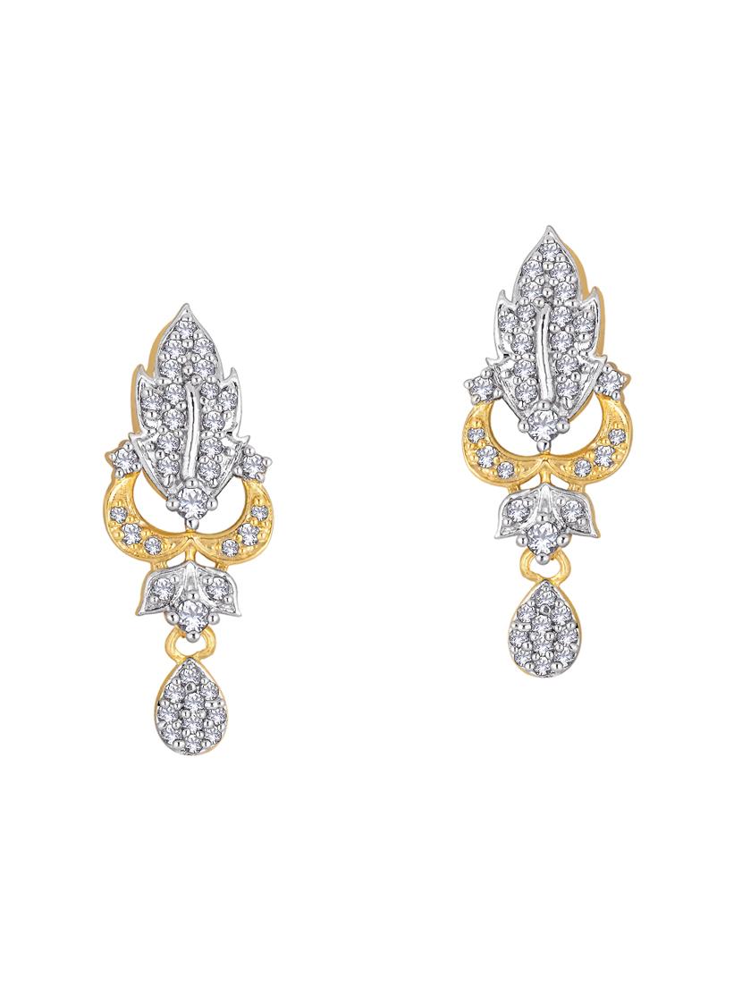 gold brass studs earring - 16506387 -  Zoom Image - 0