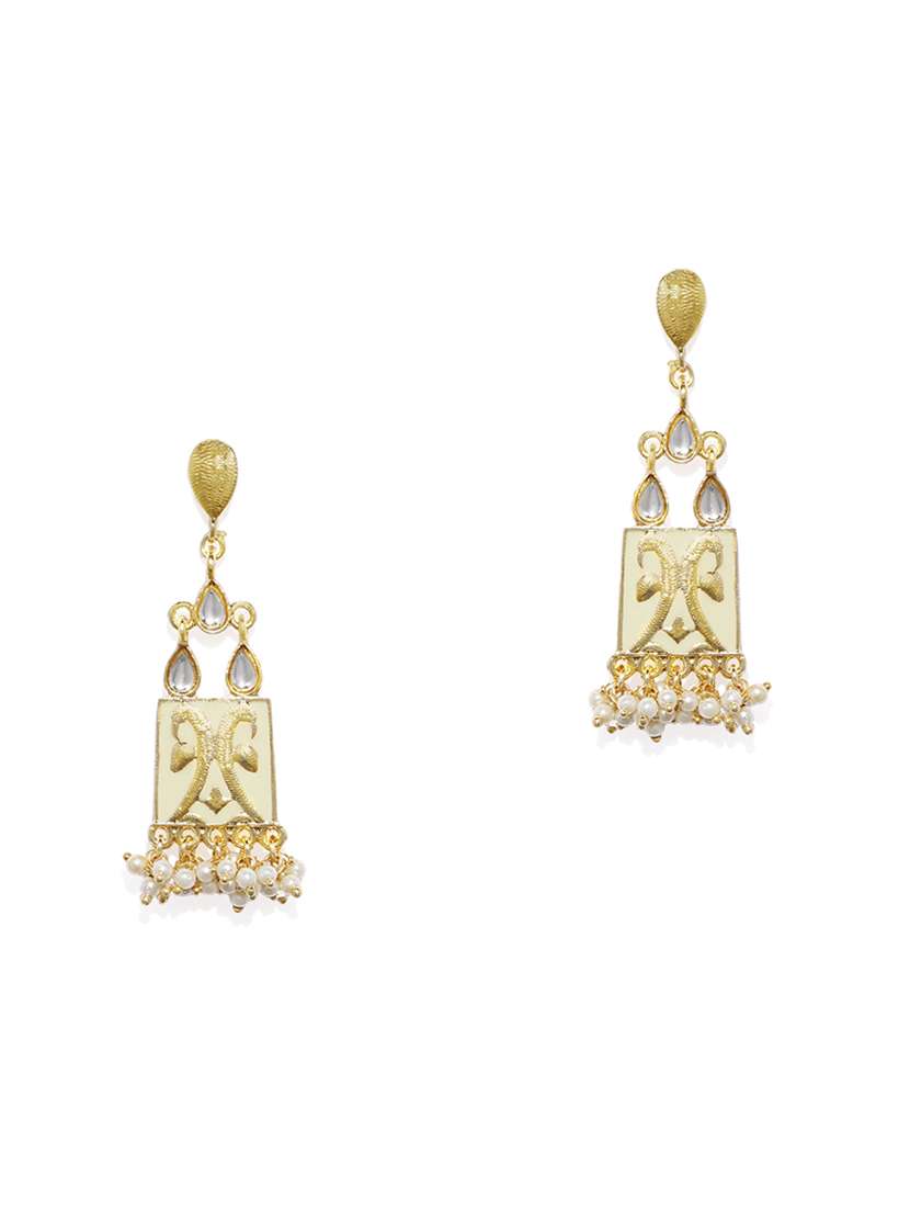 gold metal drop earring