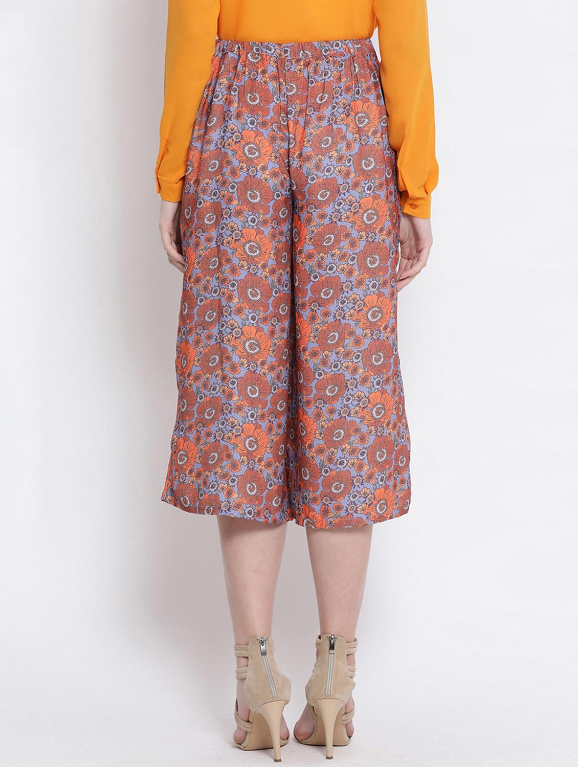 high rise floral culotte - 16506734 - Standard Image - 2
