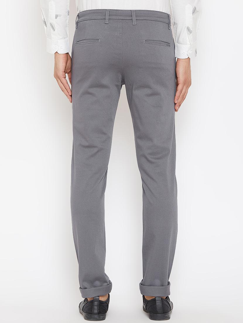grey solid chinos - 16509394 - Standard Image - 2