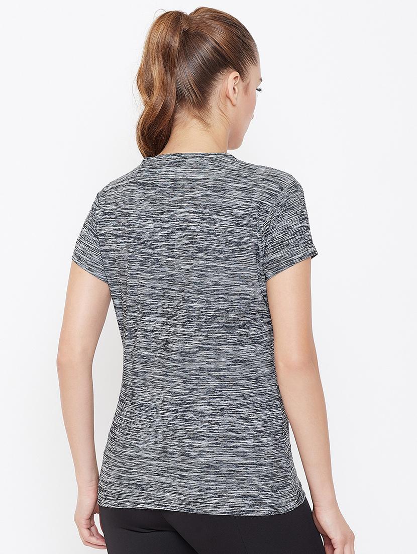 v- neck melange tee - 16514705 - Standard Image - 2