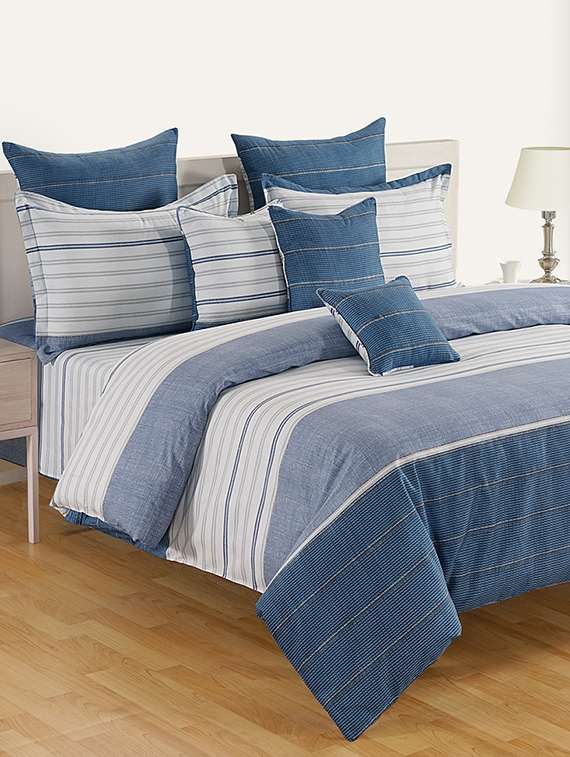 print cotton double bed sheet with 2 pillow cover 