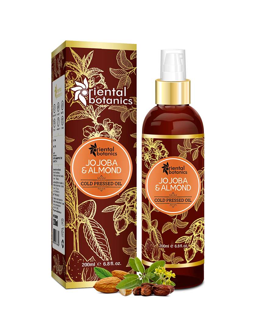 oriental botanics jojoba & sweet almond oil for hair & skin 