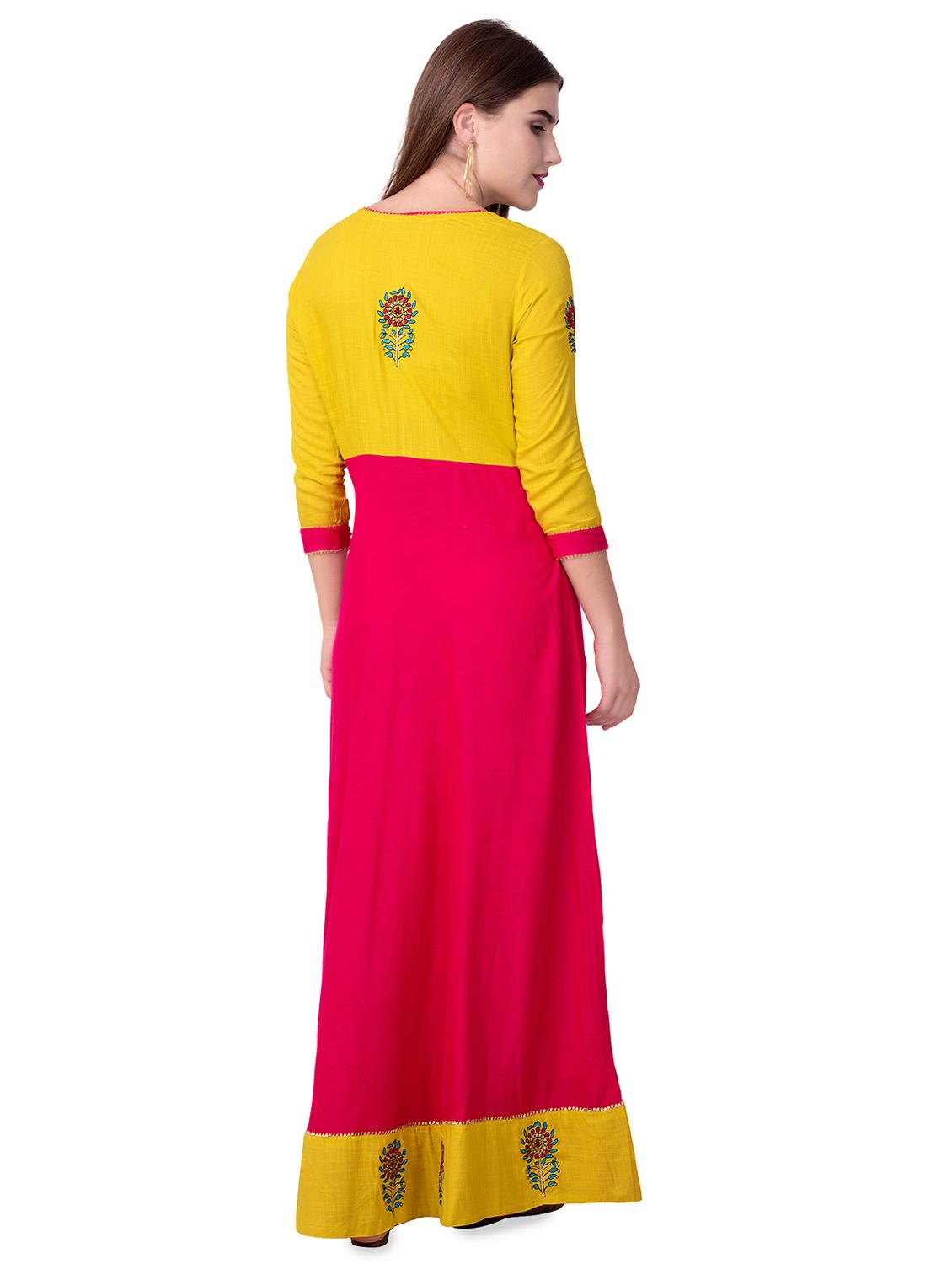 embroidered kurta dupatta set - 16519530 - Standard Image - 2
