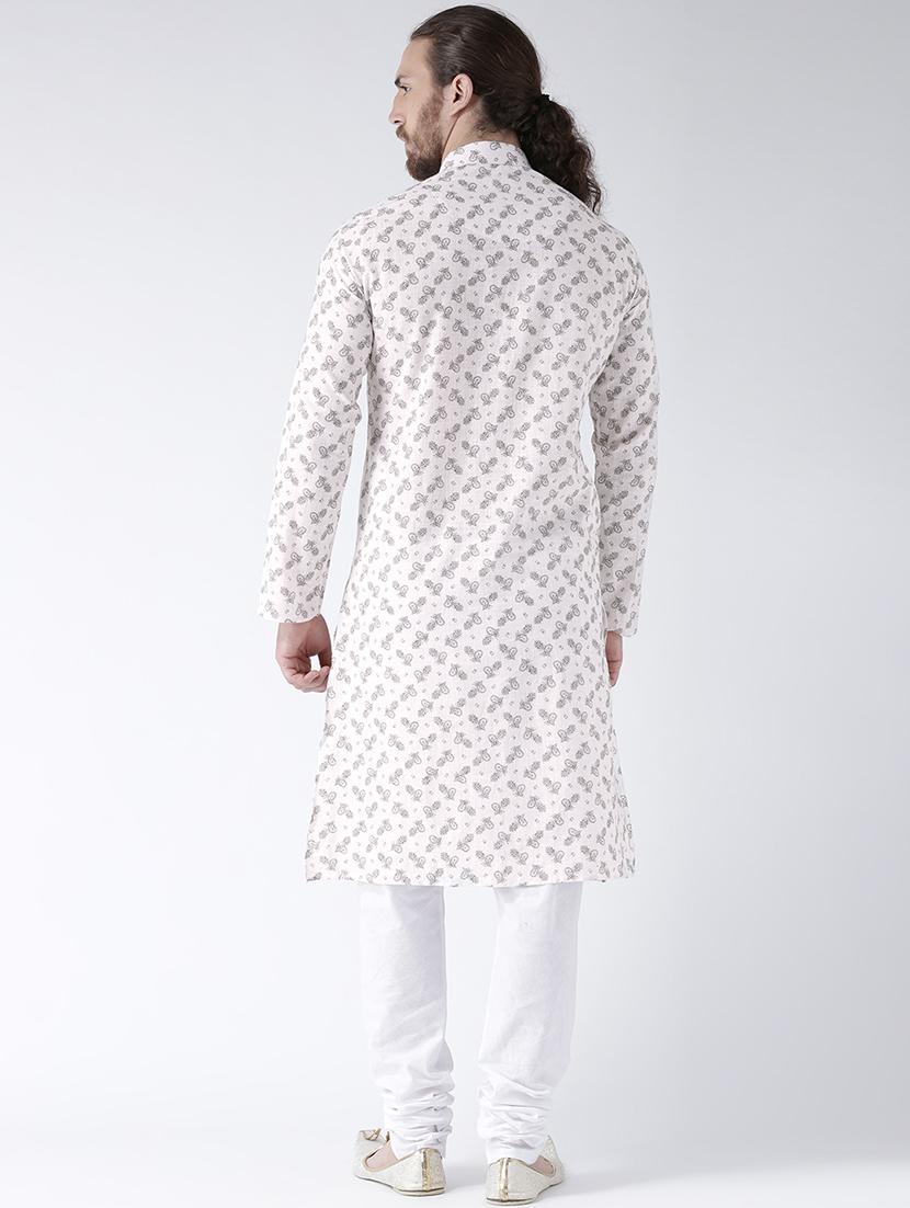beige linen kurta pyjama set - 16520708 - Standard Image - 2