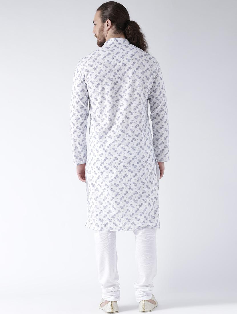 grey linen kurta pyjama set - 16520709 - Standard Image - 2