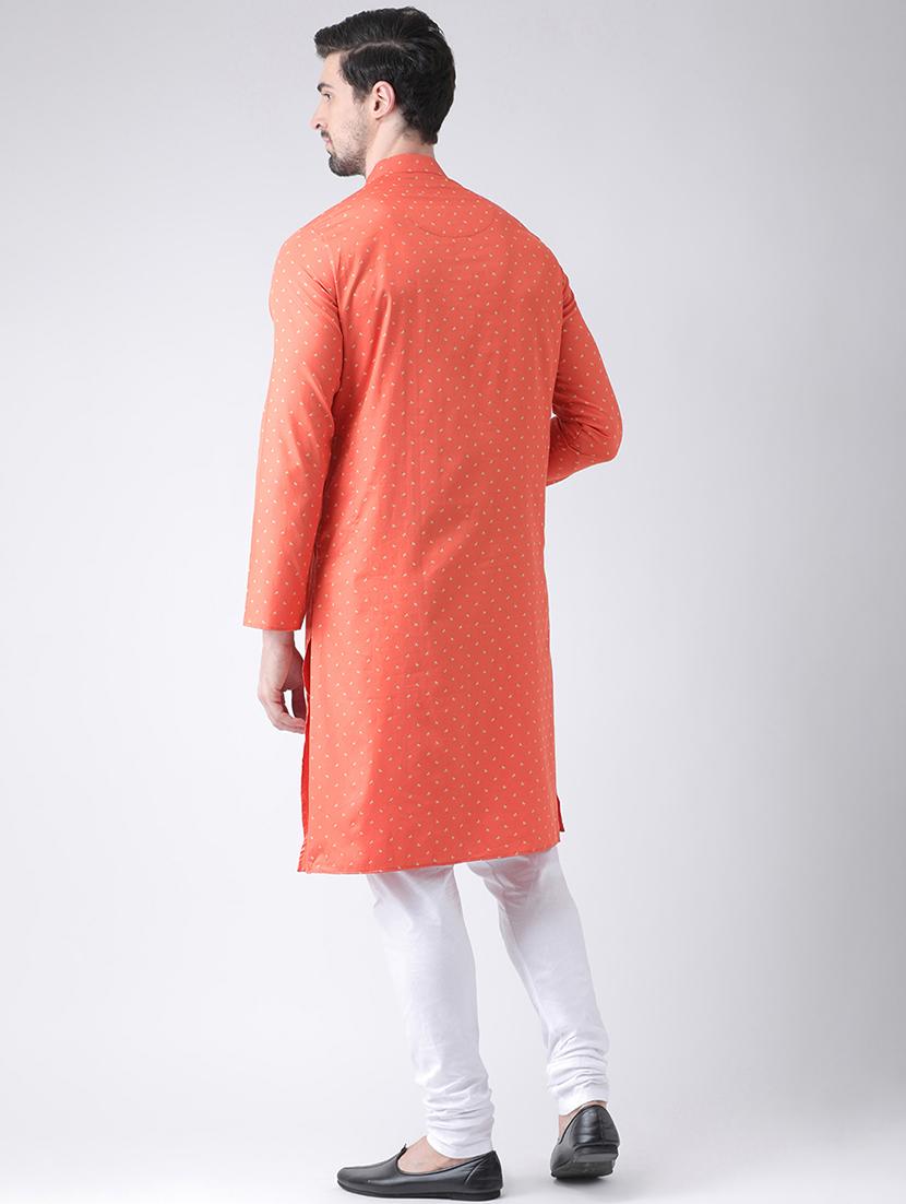 orange printed kurta pyjama set - 16520793 - Standard Image - 2