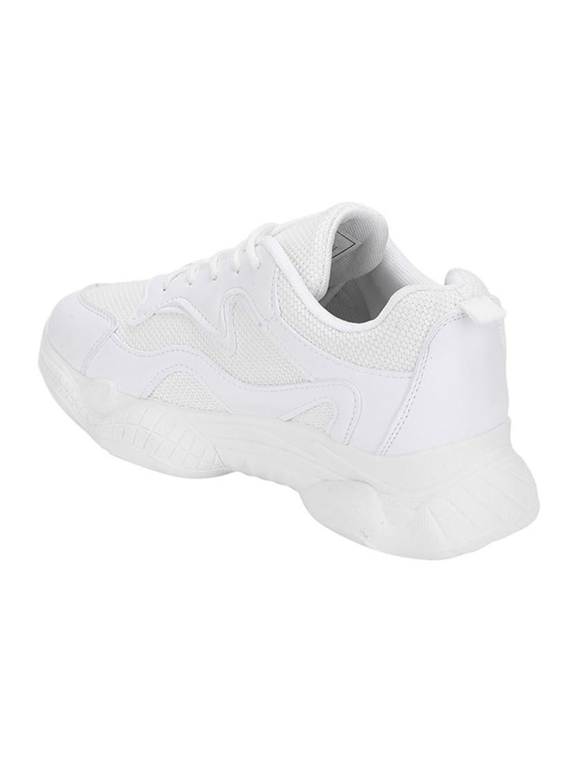 white lace-up sneakers - 16525917 -  Standard Image - 2