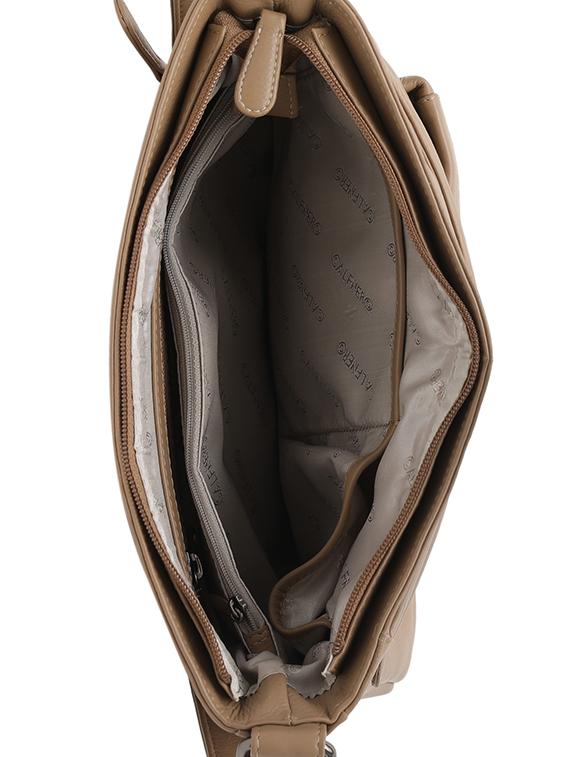beige leather sling bag - 16526055 - Standard Image - 2