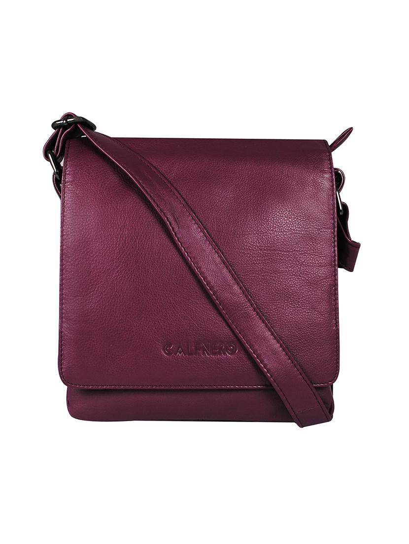 purple leather sling bag - 16526364 -  Zoom Image - 0