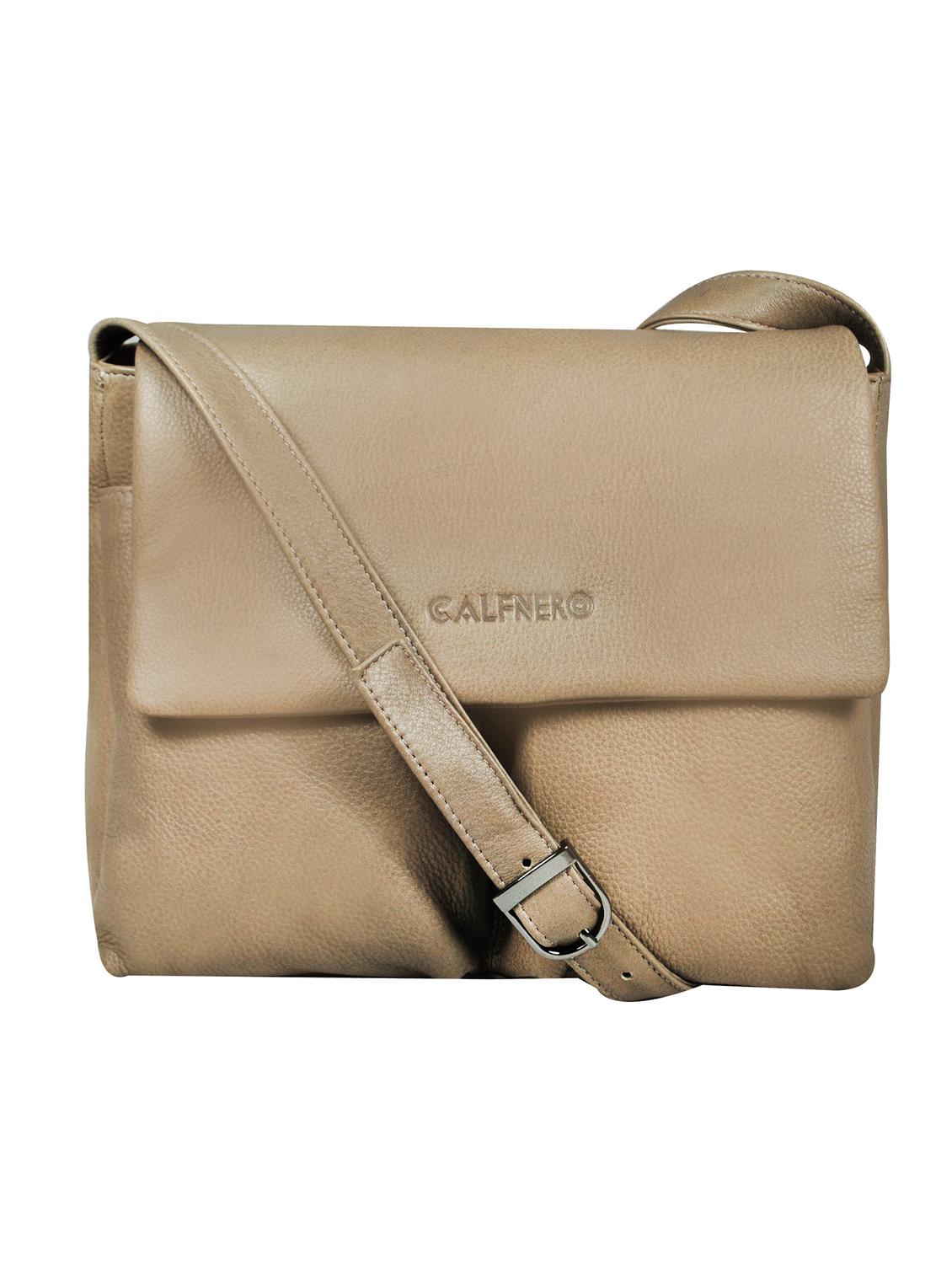 beige leather sling bag - 16526375 -  Zoom Image - 0