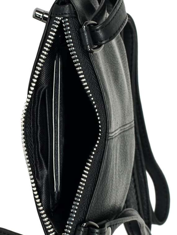 black leather sling bag - 16526377 -  Standard Image - 2