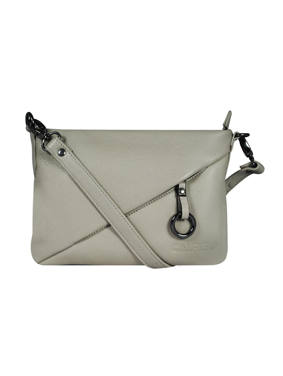 grey leather sling bag - 16526381 -  Zoom Image - 0