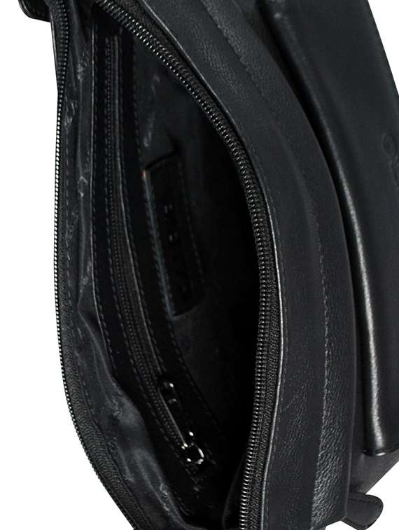 black solid regular sling bag - 16526385 -  Standard Image - 2
