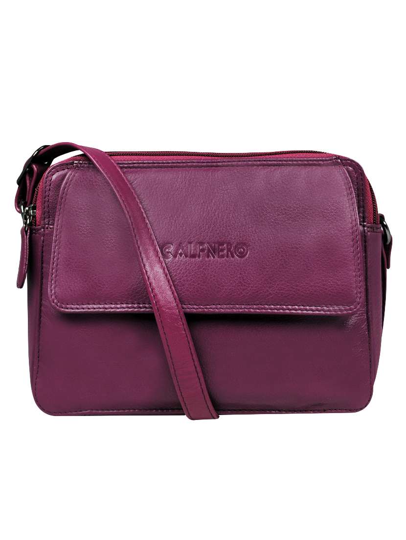 purple leather sling bag - 16526400 - Zoom Image - 0