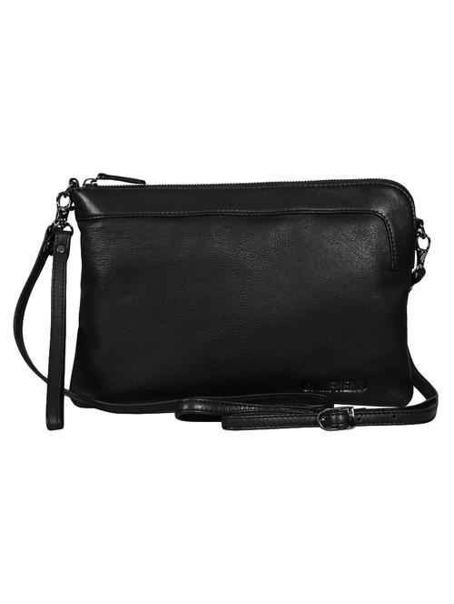 black solid regular sling bag - 16526403 -  Standard Image - 0