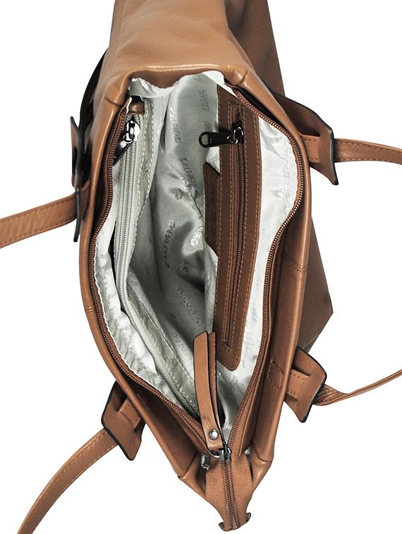 beige leather handbag - 16526413 - Standard Image - 2