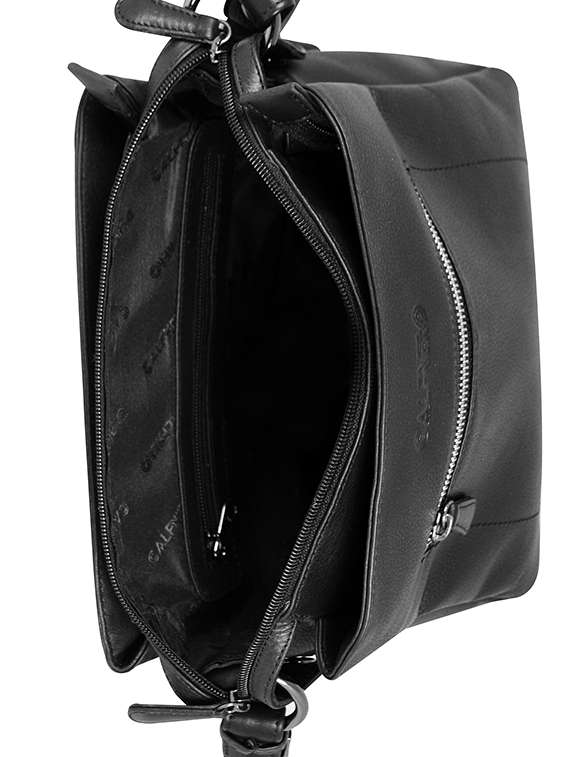 black leather sling bag - 16526429 -  Standard Image - 2