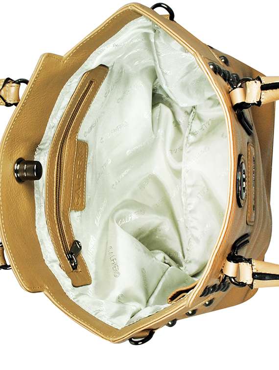 beige leather handbag - 16526440 -  Standard Image - 2