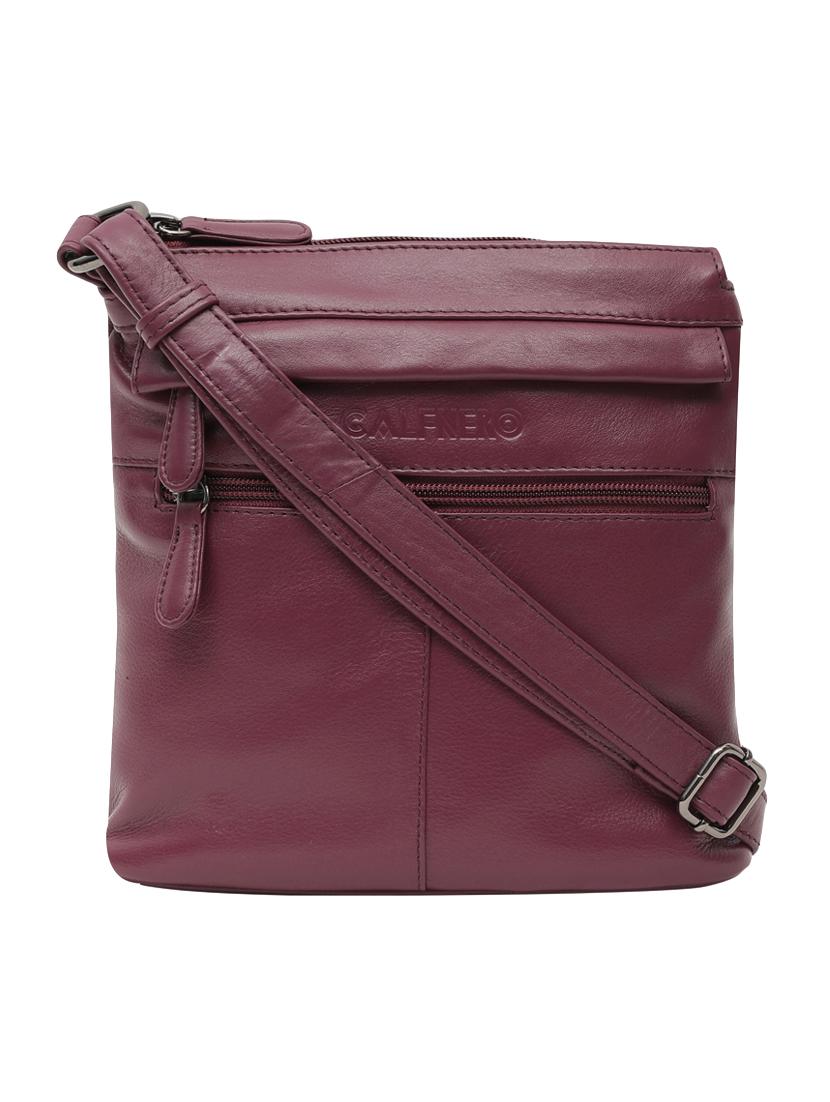 purple leather sling bag - 16526446 -  Zoom Image - 0