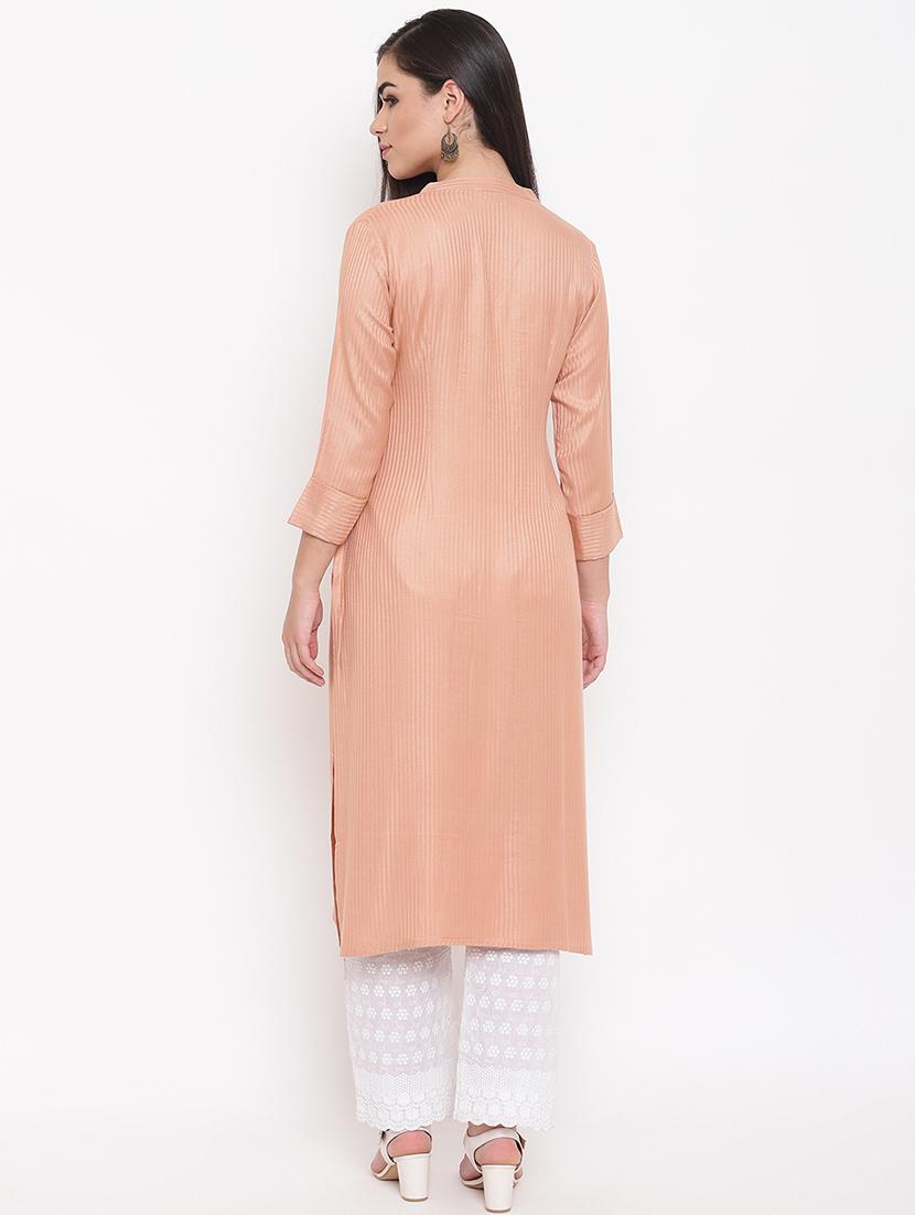 stripes straight kurta - 16526943 - Standard Image - 2