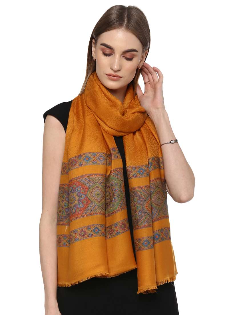 gold modal silk stole