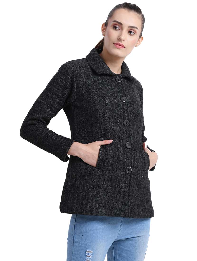 shirt collar pocket detail cardigan - 16528721 - Standard Image - 2