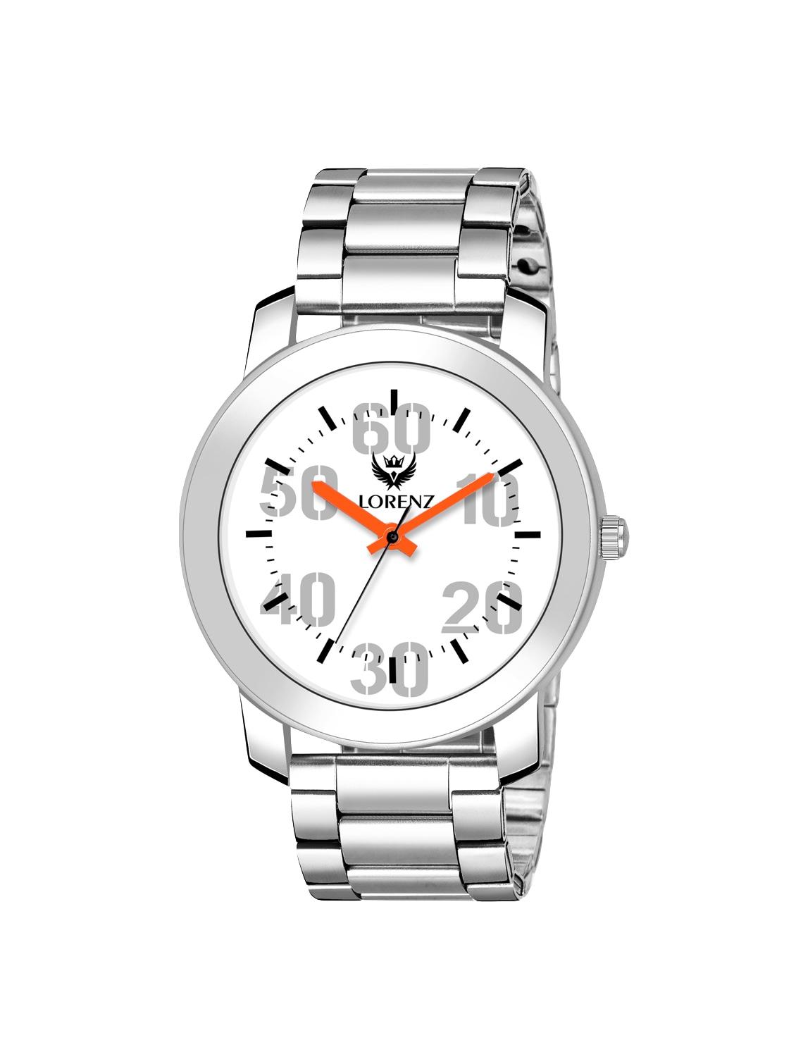 lorenz casual white dial men's watch | watch for boys | mk-2076w - 16530797 -  Zoom Image - 0