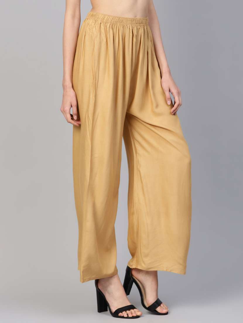 high rise flared palazzo