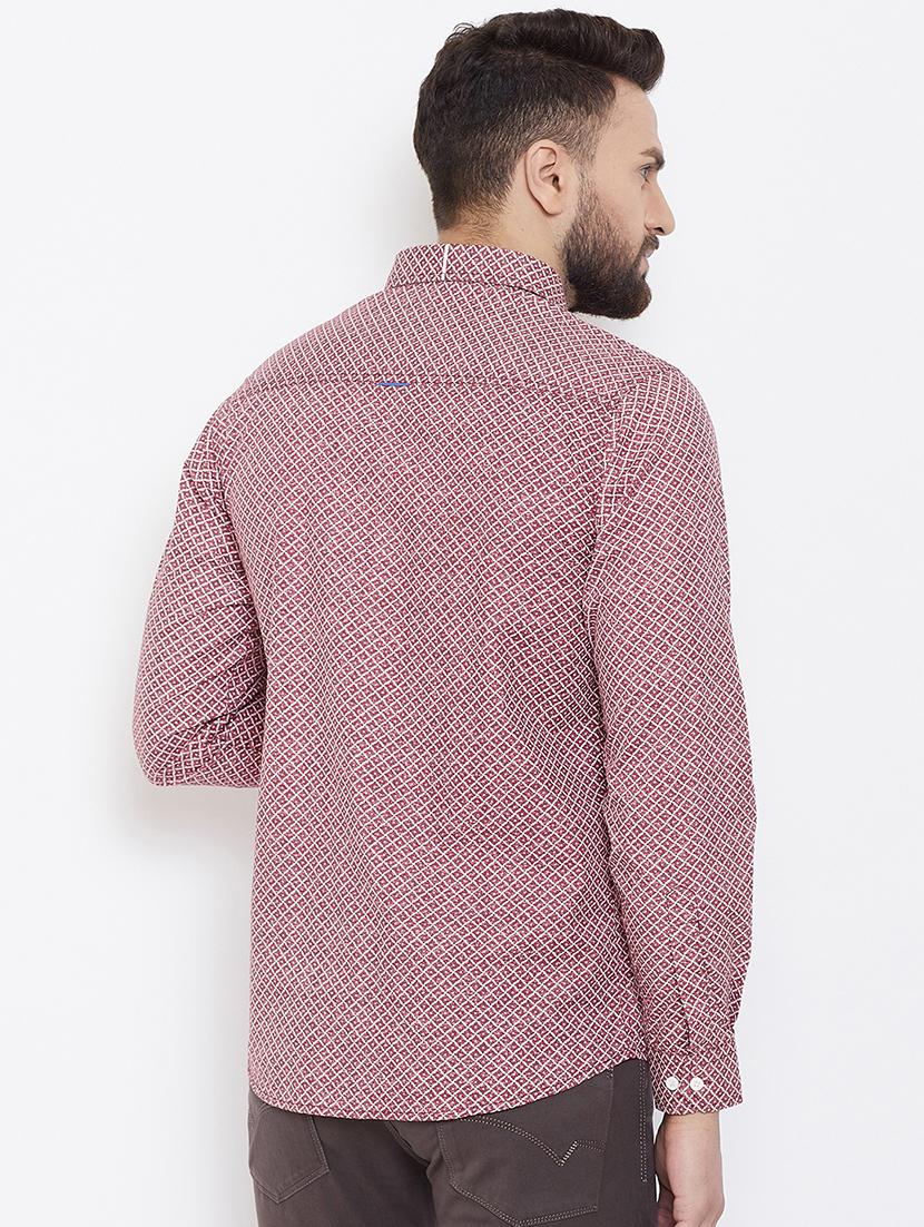 red cotton casual shirt - 16539726 - Standard Image - 2