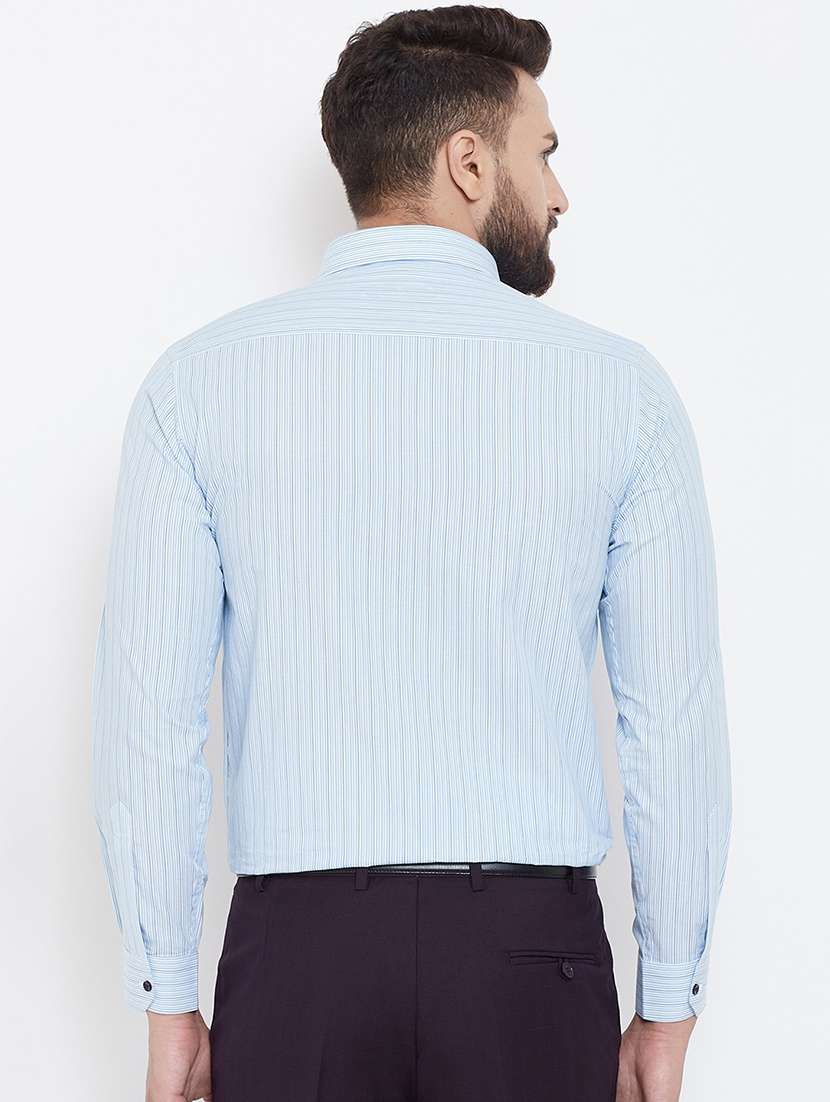 light blue striped formal shirt - 16539754 - Standard Image - 2