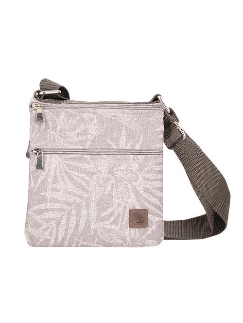 grey floral messenger sling bag - 16542366 -  Standard Image - 0