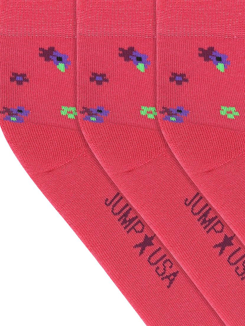 pack of 3 pink cotton ankle length sock - 16543281 - Standard Image - 2
