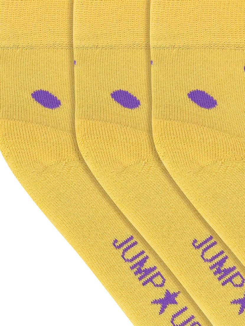 pack of 3 yellow cotton ankle length sock - 16543283 - Standard Image - 2