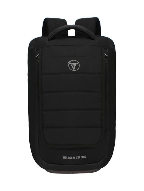 black polyester laptop backpack - 16543457 - Standard Image - 0