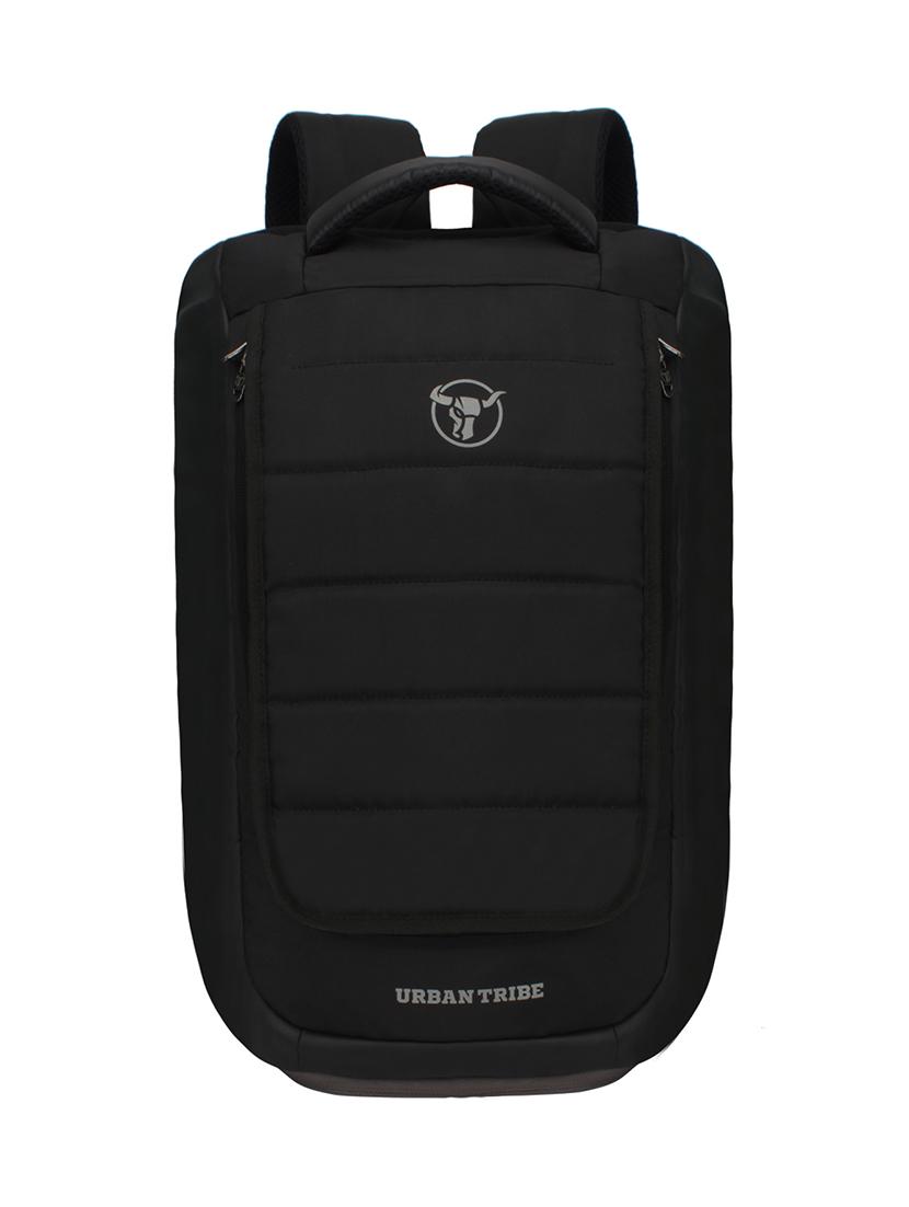 black polyester laptop backpack - 16543457 - Zoom Image - 0