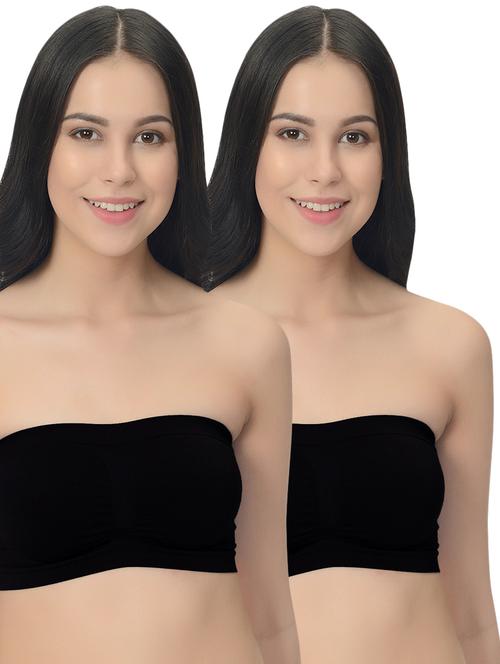 set of 2 solid tube bra - 16544450 - Standard Image - 0