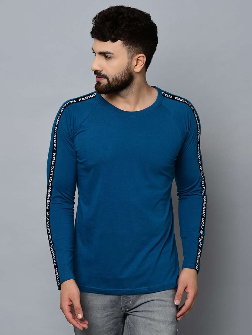 blue taped t-shirt
