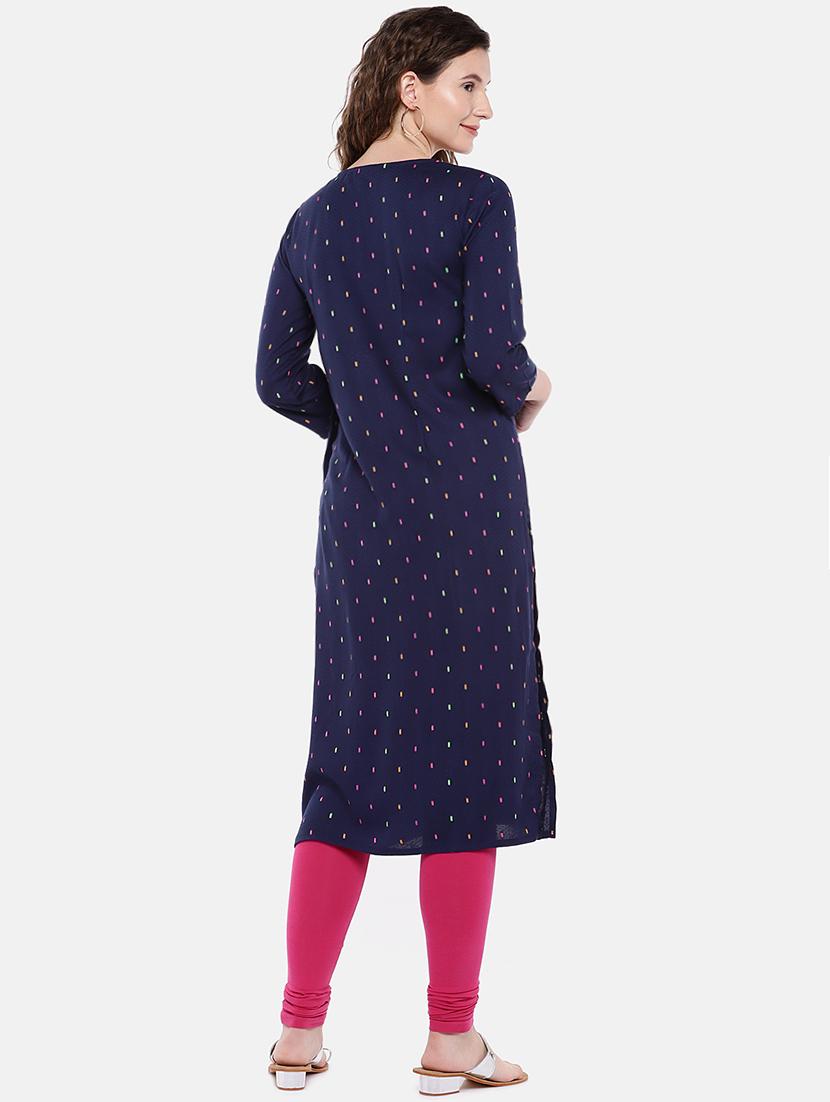 embroidered straight kurta - 16545104 - Standard Image - 2