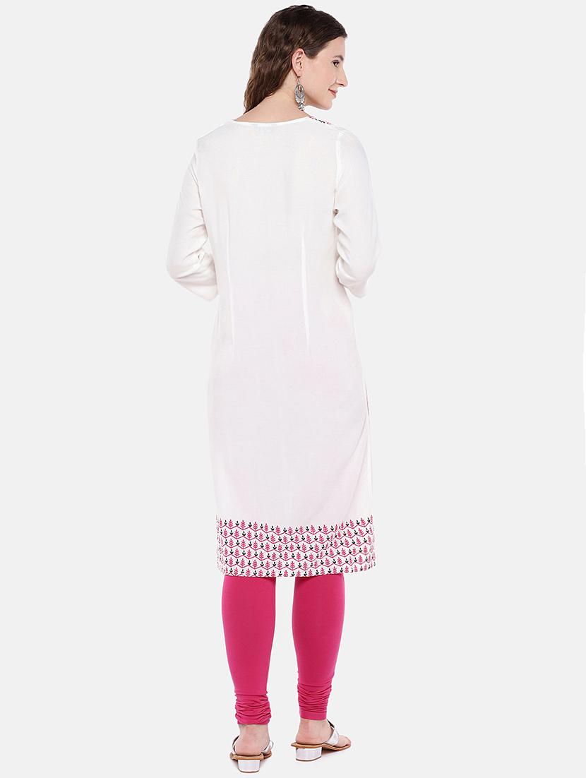 printed straight kurta - 16545120 - Standard Image - 2
