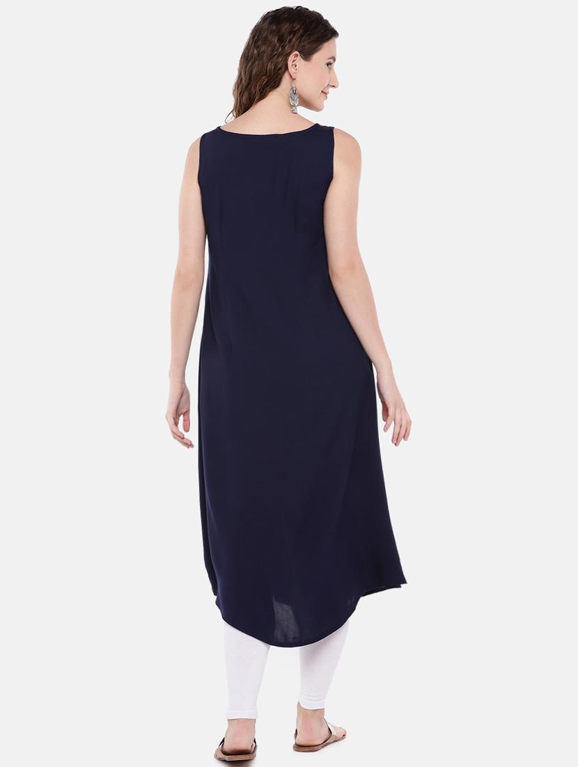 embroidered a-line kurta - 16545133 - Standard Image - 2