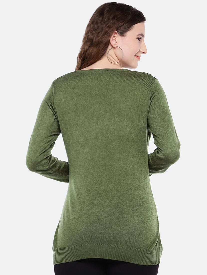 v neck long sleeved pullover - 16545346 - Standard Image - 2