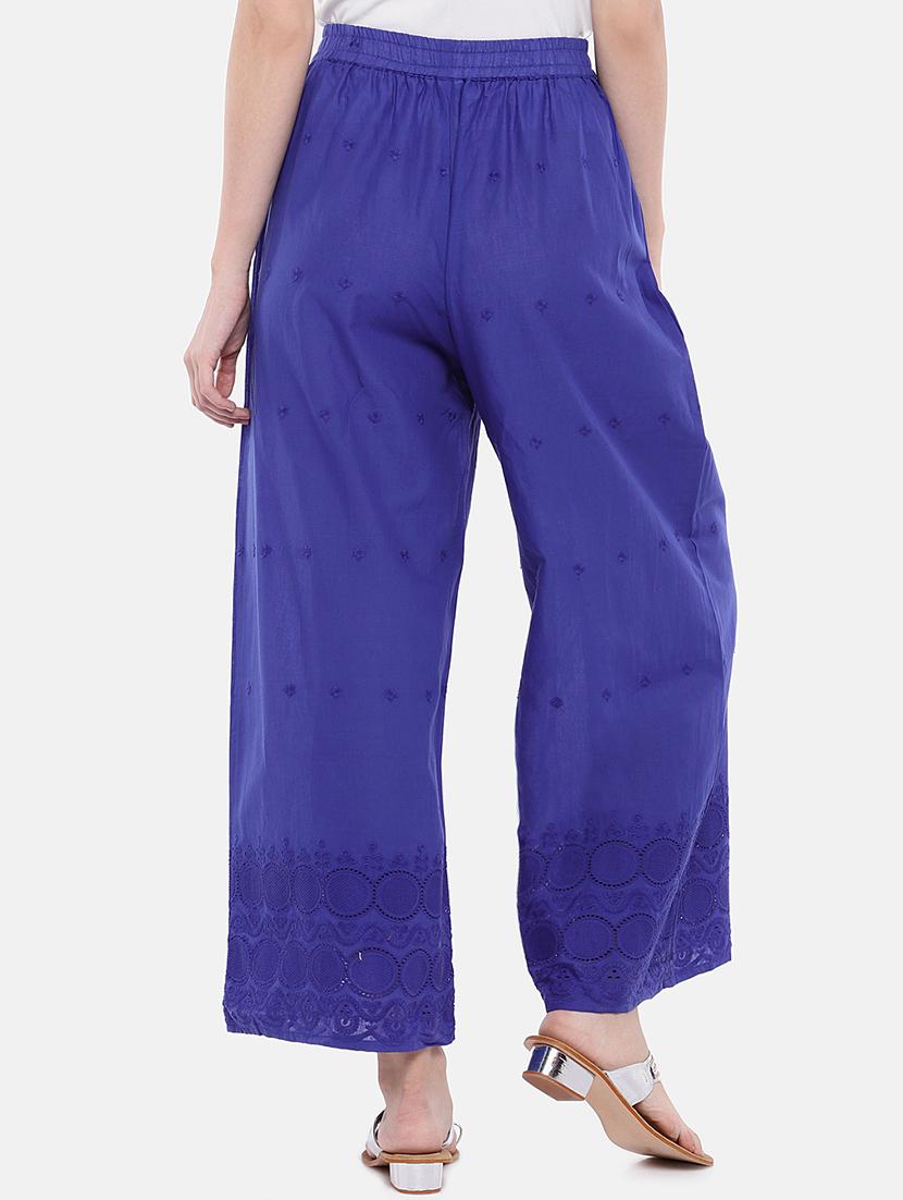 blue cotton palazzo - 16545389 - Standard Image - 2