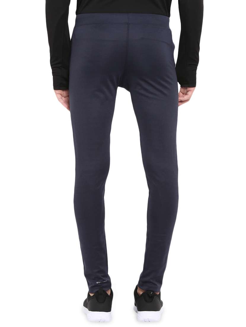 navy blue solid full length track pant - 16545979 - Standard Image - 2