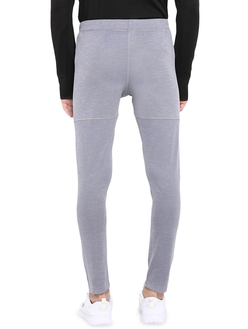 light grey solid full length track pant - 16545982 - Standard Image - 2