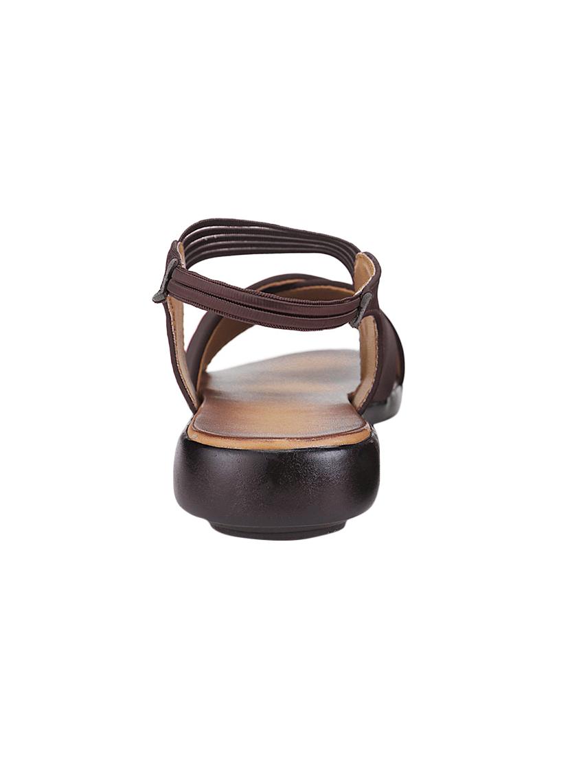 clouter hub brown fabric back strap sandals - 16547348 - Standard Image - 2