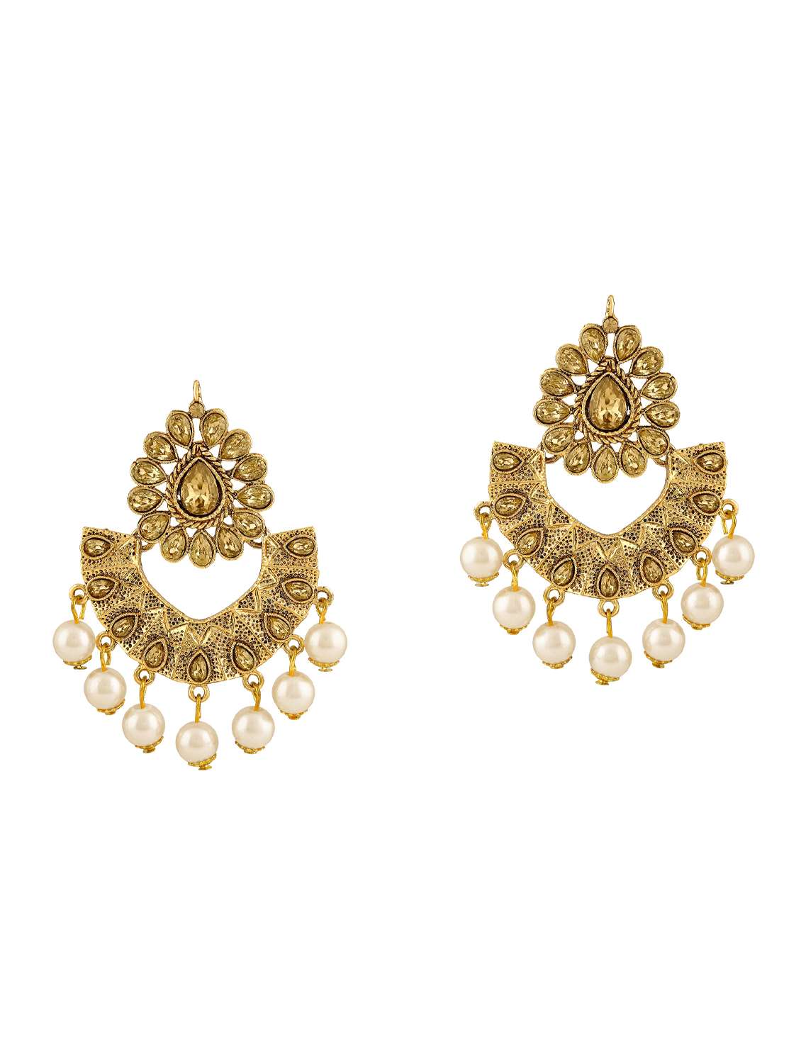 gold zinc earring