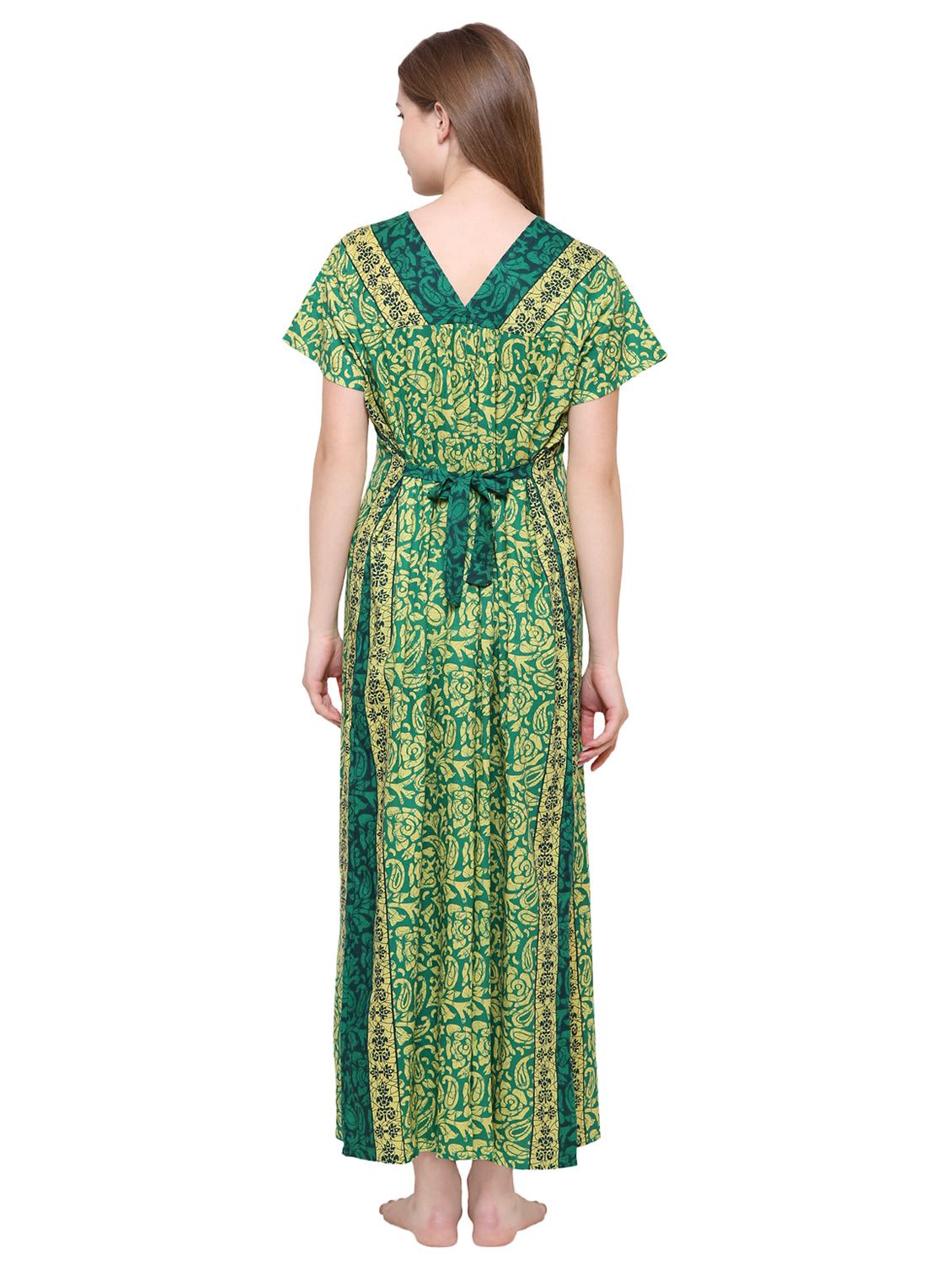 tie back block print nighty - 16550887 - Standard Image - 2