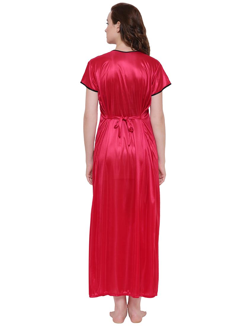 bow patch frill trim nighty - 16550904 - Standard Image - 2